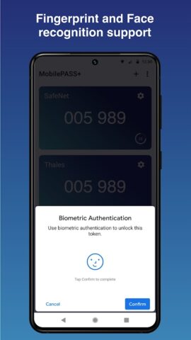 SafeNet MobilePASS+ для Android — скриншот 4