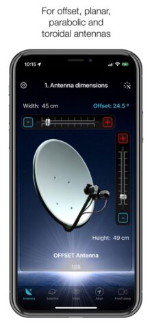 SatFinder для iOS — скриншот 1