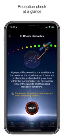 SatFinder для iOS — скриншот 5
