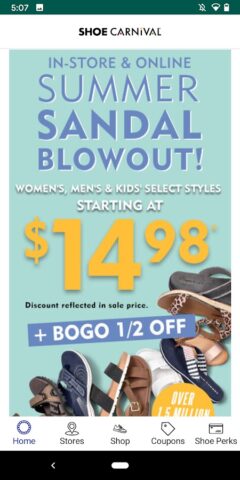 Shoe Carnival для Android — скриншот 1