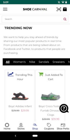 Shoe Carnival для Android — скриншот 3