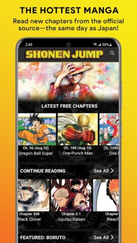 Shonen Jump Manga & Comics — скриншот 1
