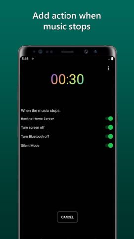 Sleep Timer for Spotify Music для Android — скриншот 2