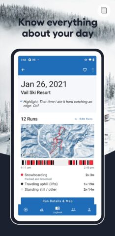Slopes: Ski & Snowboard для Android — скриншот 4