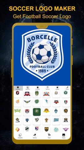 Создатель футбольных логотипов для Android — скриншот 4