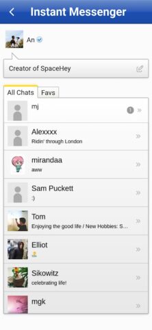 SpaceHey Mobile – Retro social для Android — скриншот 4