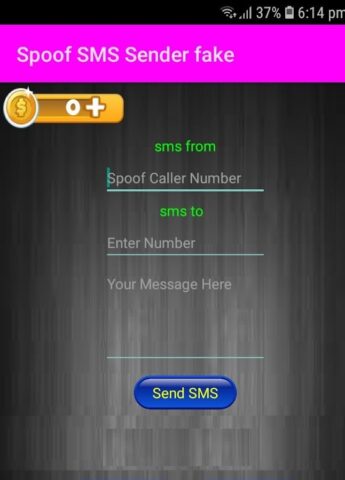 Spoof SMS Sender fake для Android — скриншот 1