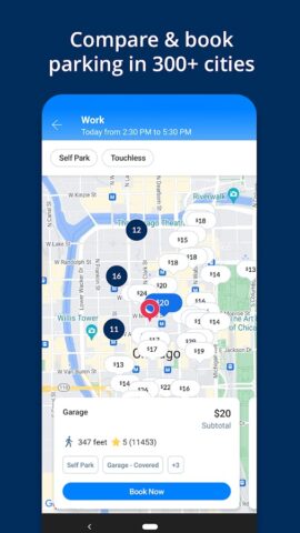 SpotHero — Find Parking для Android — скриншот 1