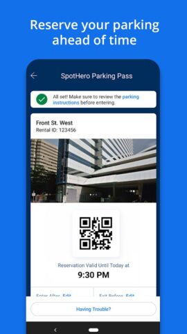 SpotHero — Find Parking для Android — скриншот 2