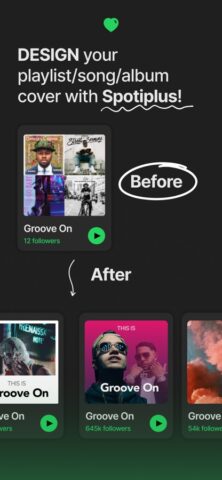 Spotiplus — Cover Maker для iOS — скриншот 1