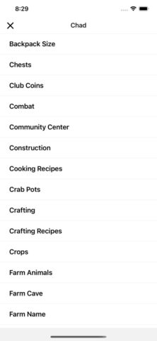 Stardew Save Editor для iOS — скриншот 1