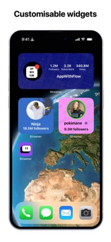 Streamer Widgets for Twitch для iOS — скриншот 1