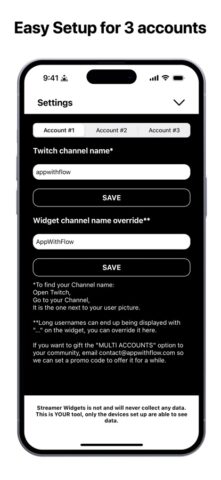 Streamer Widgets for Twitch для iOS — скриншот 5
