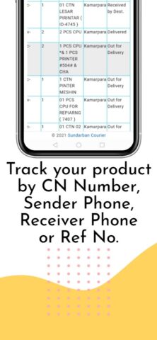 Sundarban Courier Tracking для Android — скриншот 4