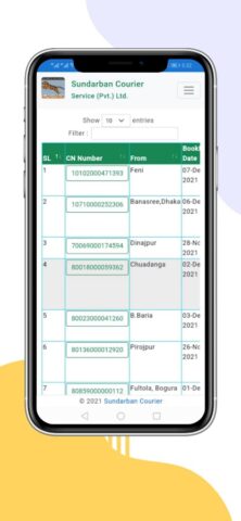 Sundarban Courier Tracking для Android — скриншот 5