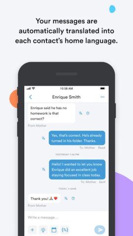 TEACHERS | TalkingPoints для Android — скриншот 3