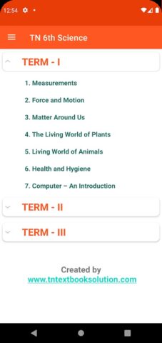 TN 6th Science Guide для Android — скриншот 3