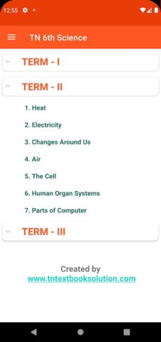 TN 6th Science Guide для Android — скриншот 4