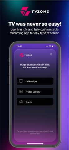 TVZone App для iOS — скриншот 1