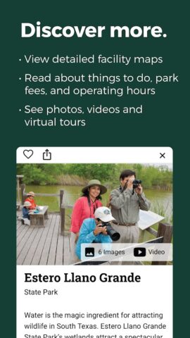TX State Parks Official Guide для Android — скриншот 5