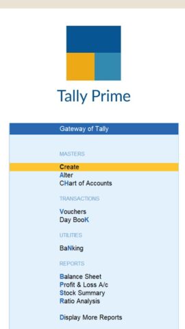 Tally Prime Training App для Android — скриншот 1
