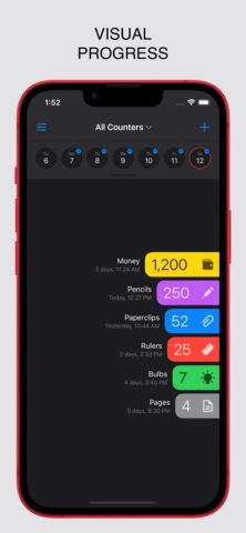 Taptic: счетчик нажатий для iOS — скриншот 1