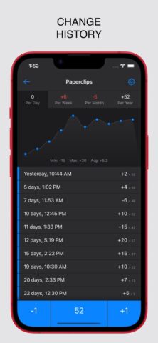Taptic: счетчик нажатий для iOS — скриншот 2