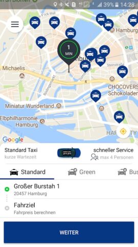 Hansa-Taxi для Android — скриншот 2