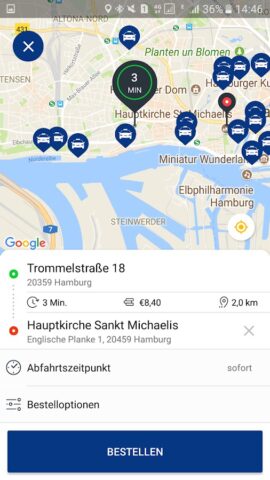 Hansa-Taxi для Android — скриншот 3