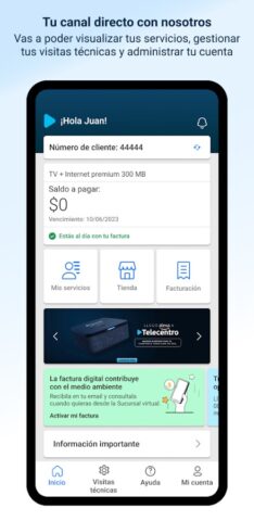 Telecentro Sucursal Virtual для Android — скриншот 1