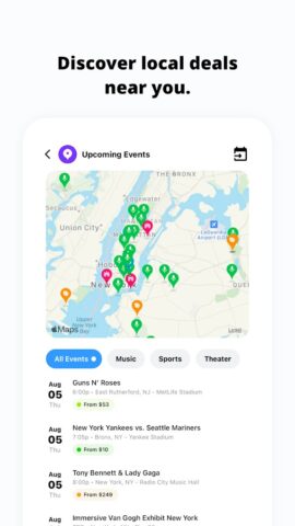 TickPick — Live Event Tickets для Android — скриншот 5