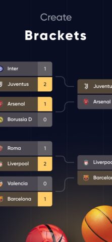 Brackets: турниры,соревнования для iOS — скриншот 1