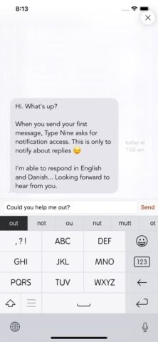 Type Nine — T9 Keyboard для iOS — скриншот 5