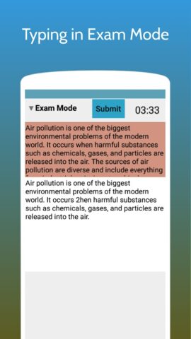 Typing Test App for Exams для Android — скриншот 3