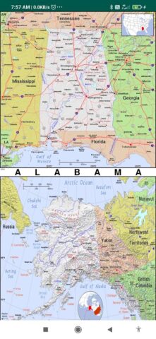 US States Map для Android — скриншот 4