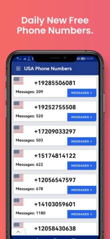 USA Phone Numbers, Receive SMS для Android — скриншот 1
