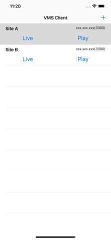 VMS Client для iOS — скриншот 1