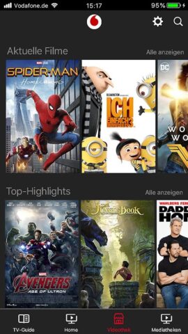 Vodafone GigaTV для Android — скриншот 3