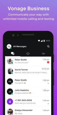 Vonage Business Communications для Android — скриншот 1