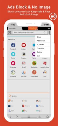 We Browser — Fast Surfing для iOS — скриншот 1