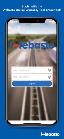 Webasto Service App для iOS — скриншот 1