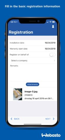 Webasto Service App для iOS — скриншот 4