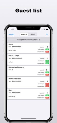 Свадьба — дневник невесты для iOS — скриншот 5