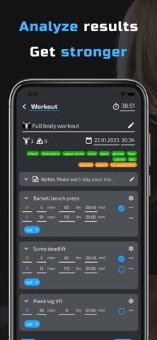Программа тренировок для дома для iOS — скриншот 2