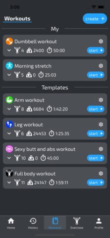Программа тренировок для дома для iOS — скриншот 4
