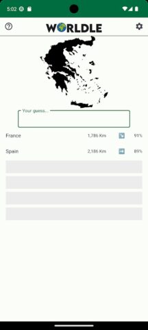 Worldle — Geography Guess для Android — скриншот 2