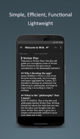 Writer Plus (Write On the Go) для Android — скриншот 4