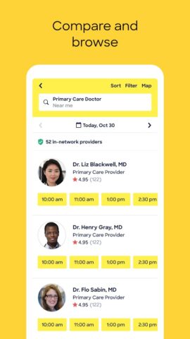 Zocdoc — Find and book doctors для Android — скриншот 2