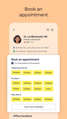 Zocdoc — Find and book doctors для Android — скриншот 4