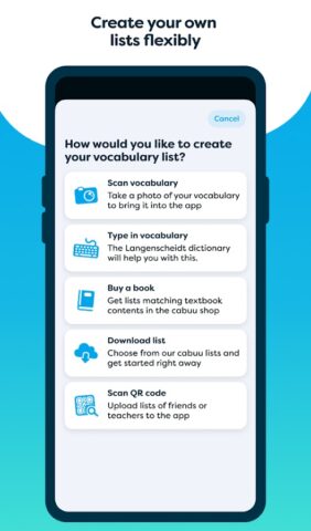 cabuu — Learn vocabulary для Android — скриншот 3